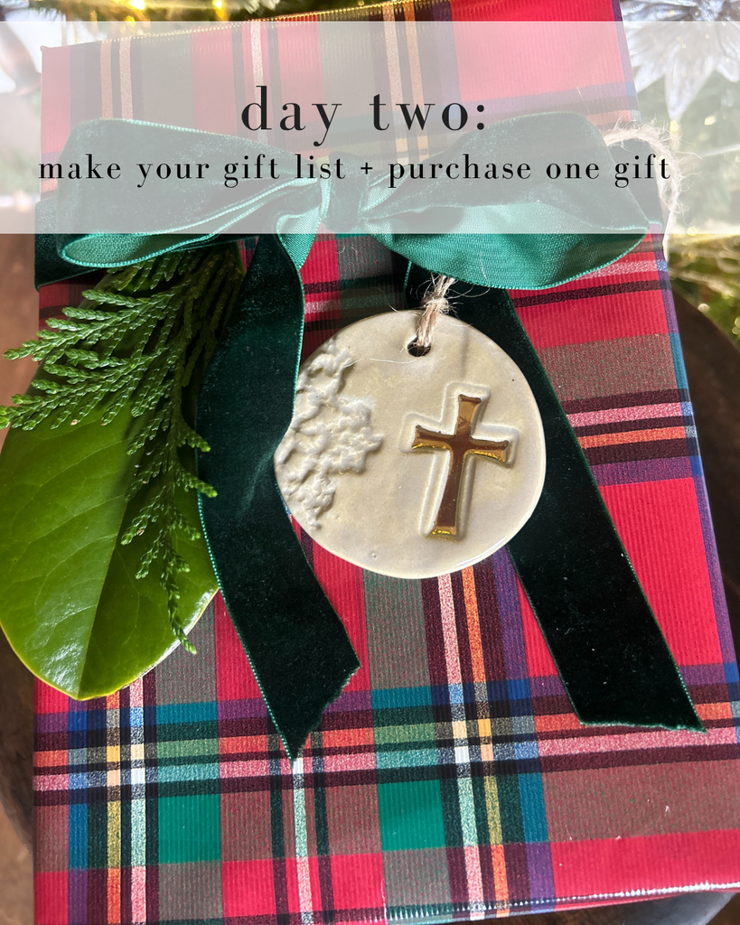Day Two: Gift List + Purchase One Gift