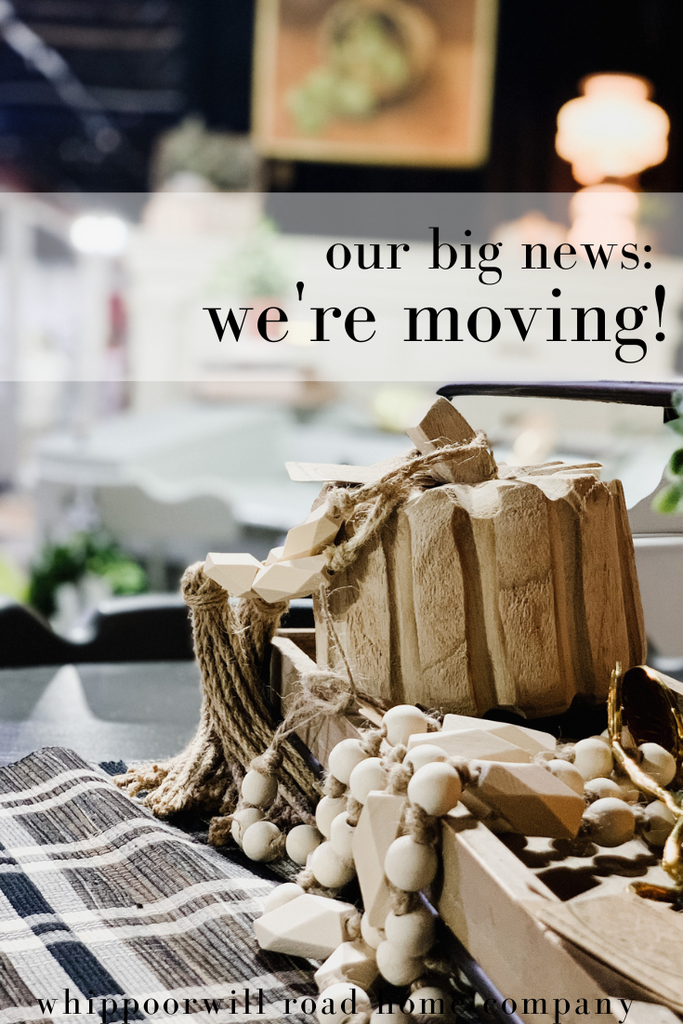 Our Big News: We're Moving!
