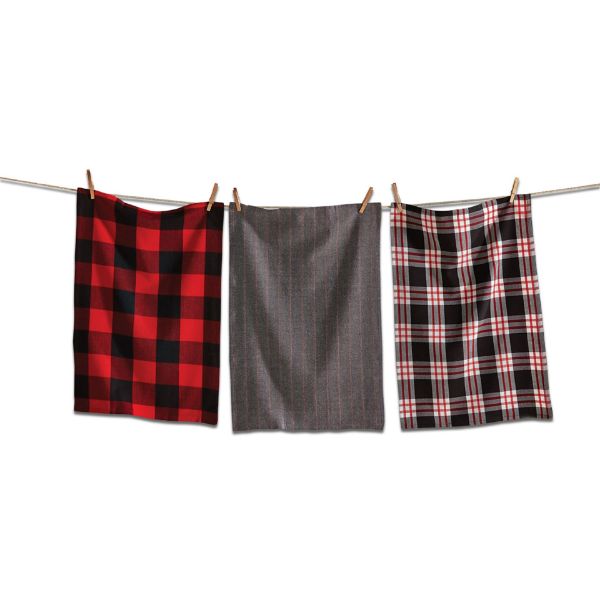 Winter Plaid Dish Towel Set