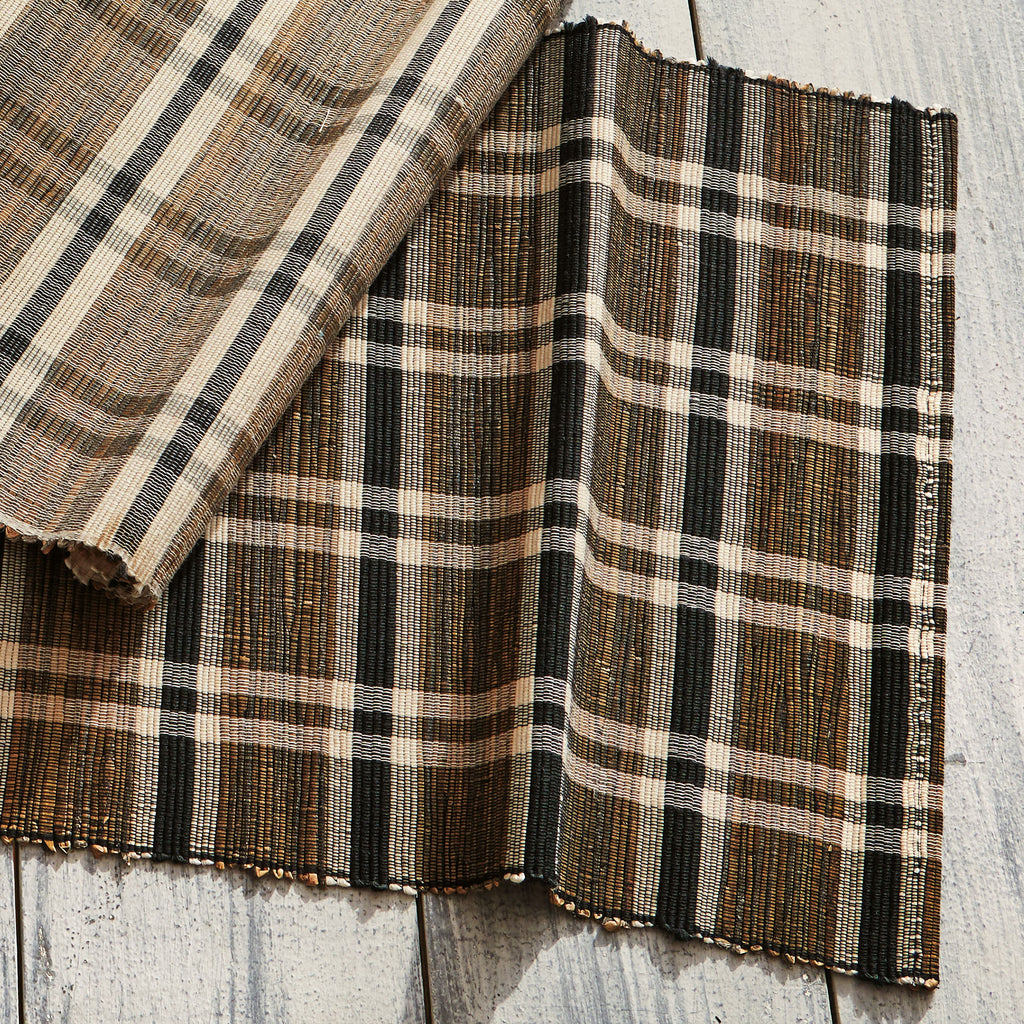 Woven Plaid Runner