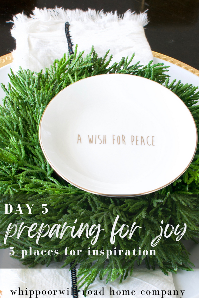 5 Places for Inspiration (Preparing for Joy: Day 5)