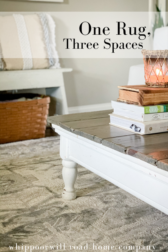 One Rug, Three Spaces