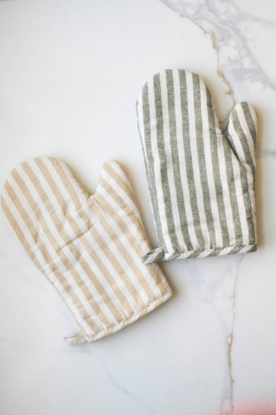 Mickie Striped Oven Mitt