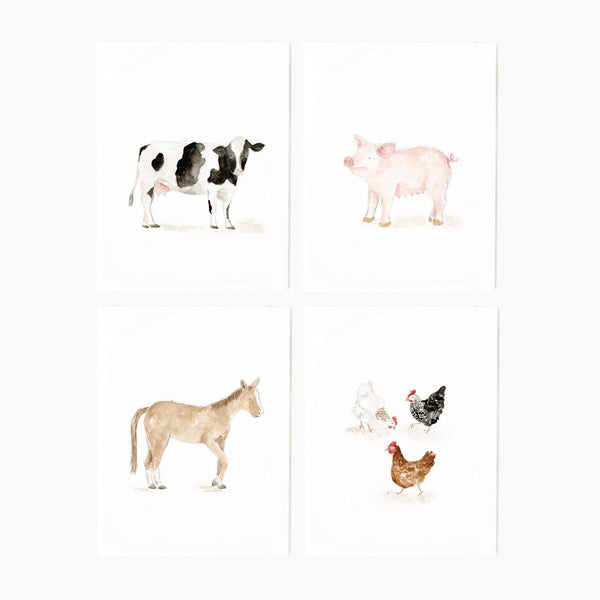 Farm Animals Notecard Set