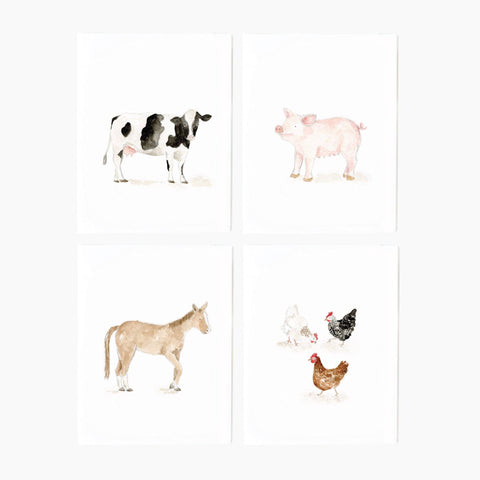 Farm Animals Notecard Set