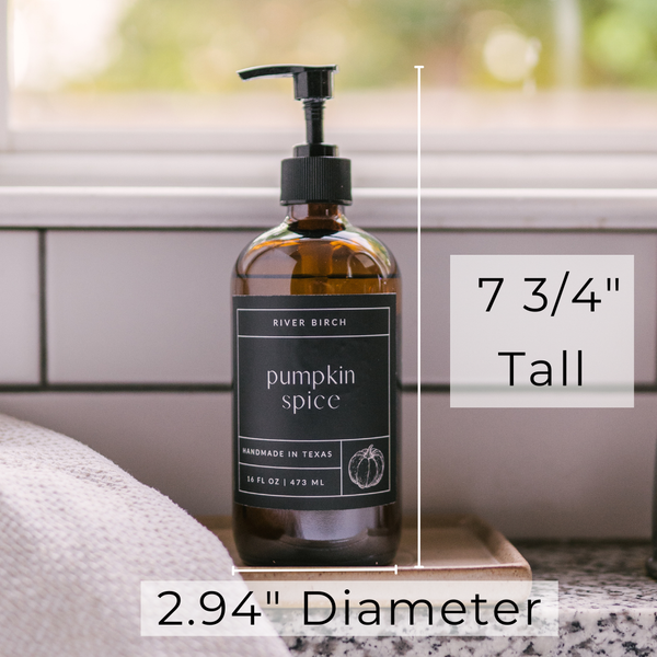 16oz Amber Hand Soap Unlabeled for Private Label - Brandless: Coconut Bourbon