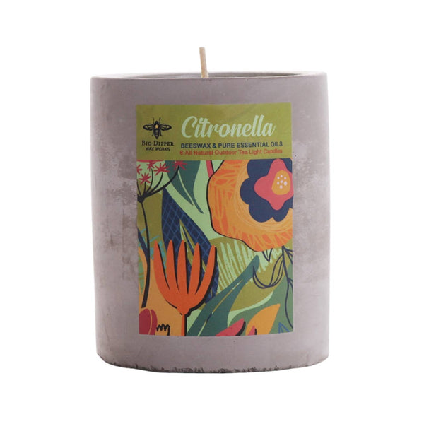 Citronella Concrete Candle