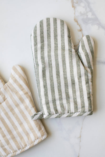 Mickie Striped Oven Mitt