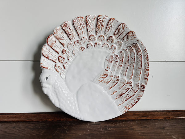 White Turkey Plate