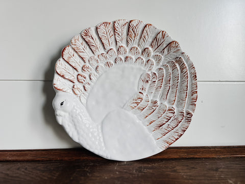 White Turkey Plate