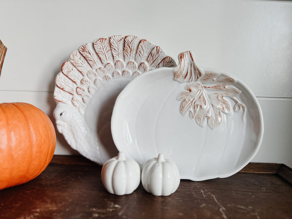 White Turkey Plate