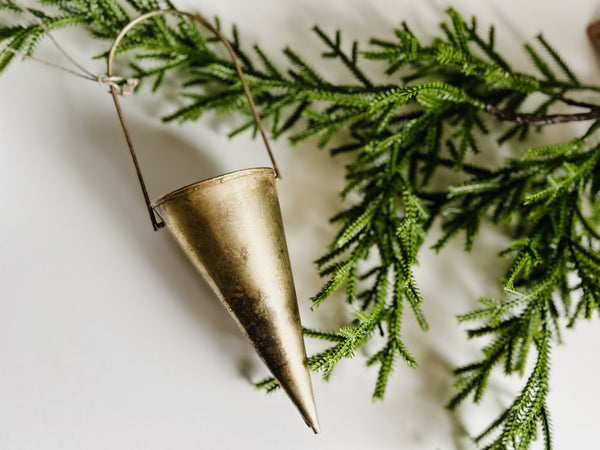 Metal Cone Ornament