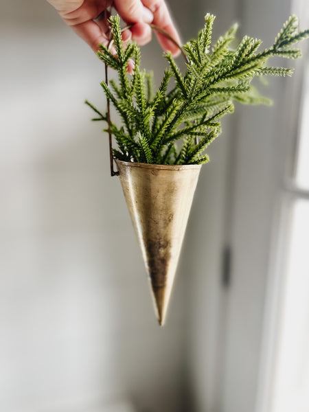 Metal Cone Ornament