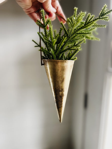 Metal Cone Ornament
