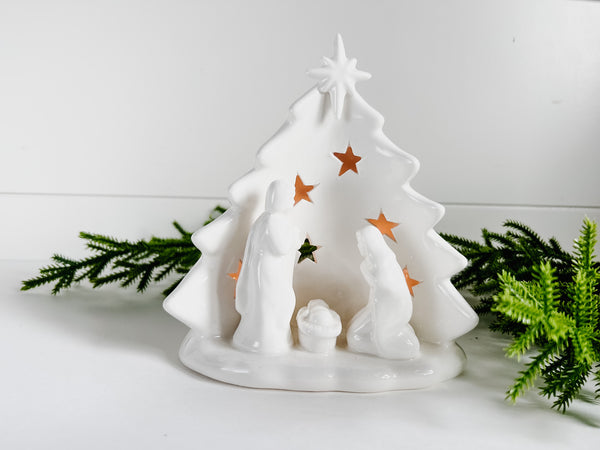 Nativity Candle Holder