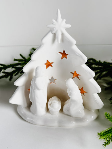 Nativity Candle Holder
