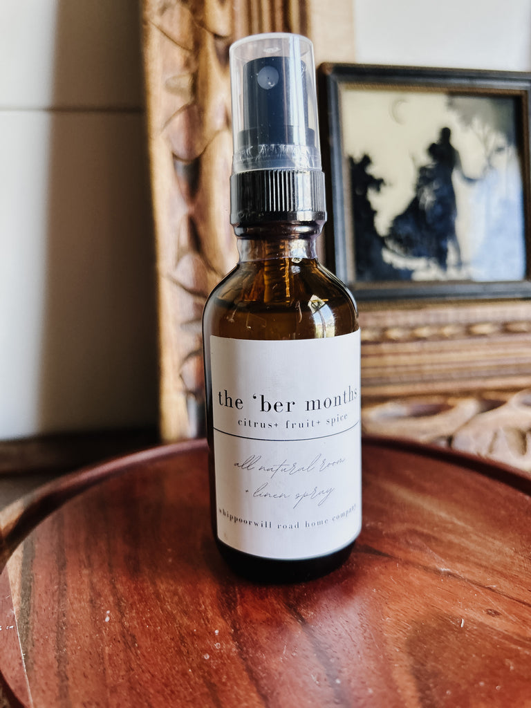 The 'Ber Months Linen + Room Spray