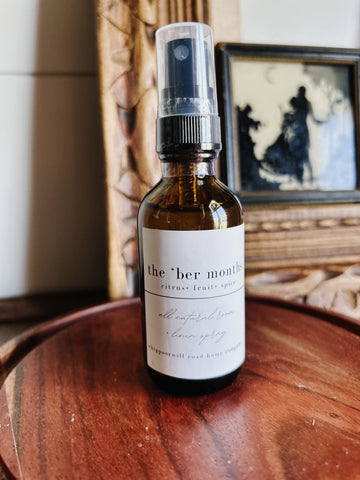 The 'Ber Months Linen + Room Spray