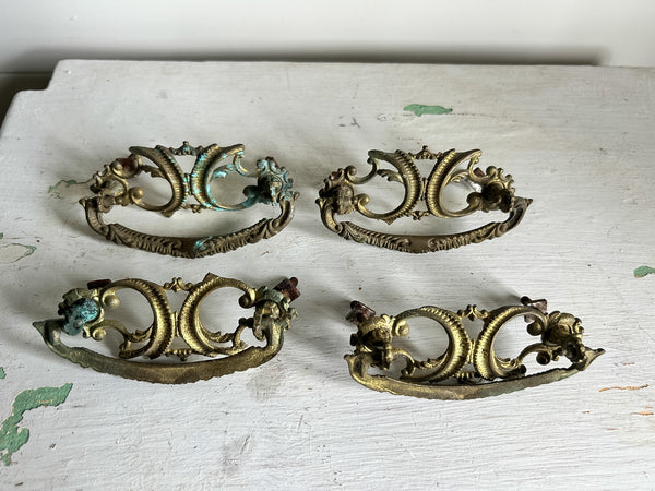 Victorian Patina Drawer Pulls