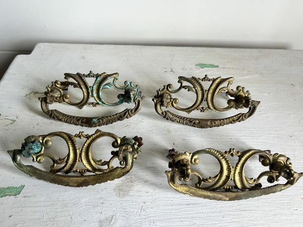 Victorian Patina Drawer Pulls