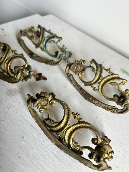 Victorian Patina Drawer Pulls