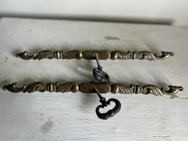 Vintage Brass  Drawer Pulls