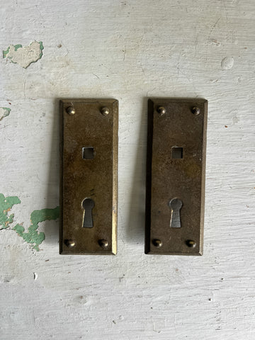 Vintage Brass Lock Plate