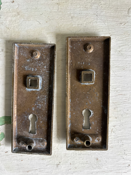 Vintage Brass Lock Plate