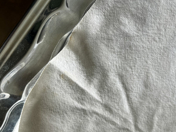 Vintage Red Trimmed Table Runner