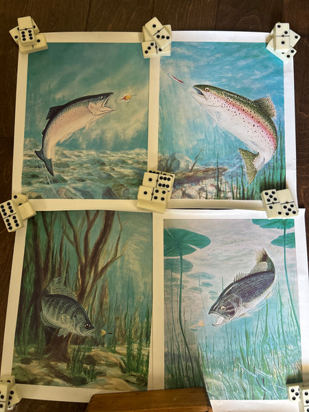 Yakima Bait Co Vintage Fish Prints