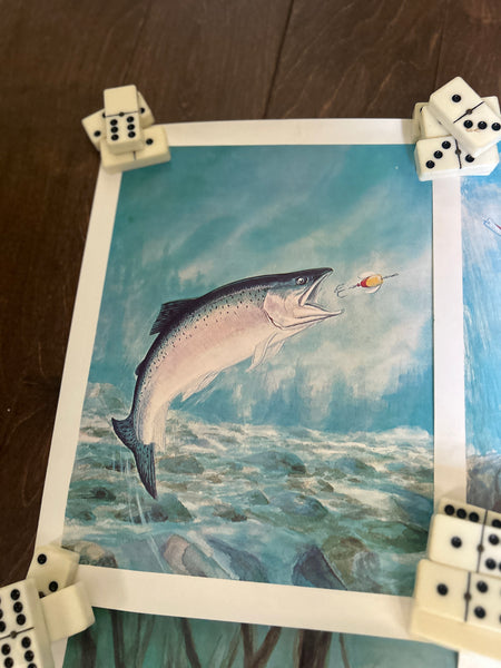 Yakima Bait Co Vintage Fish Prints