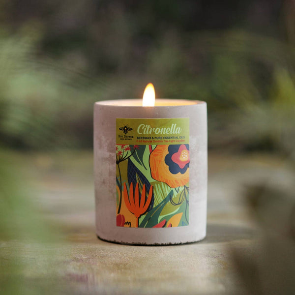 Citronella Concrete Candle