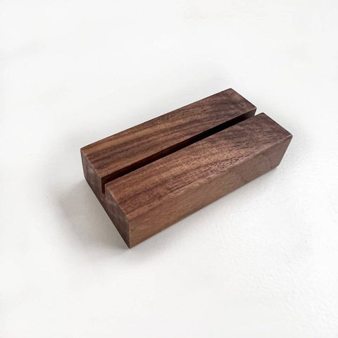 Wood card holder