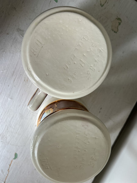 Handmade Pottery Mug Pair