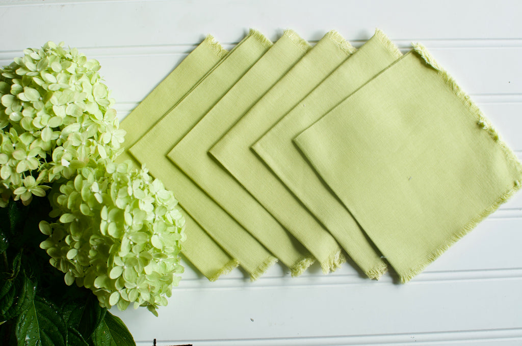 Grasshopper Green Vintage Napkin