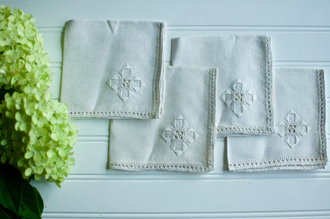 Embroidered Vintage Napkin