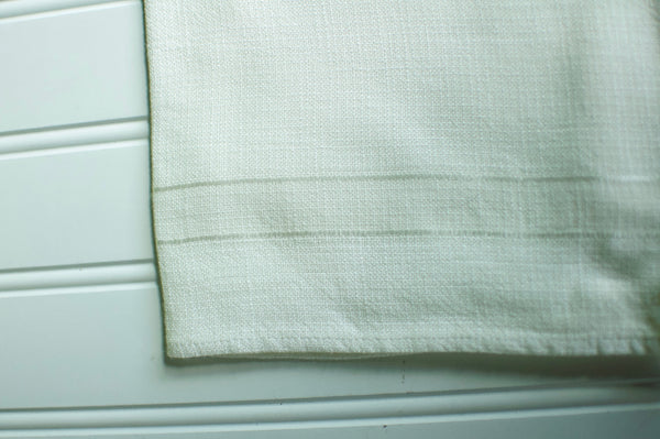 Warm White Stripe Vintage Napkin