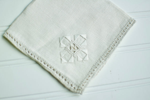 Embroidered Vintage Napkin