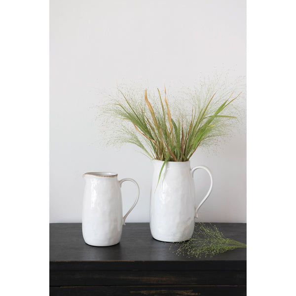 Glazed Stoneware Pitcher