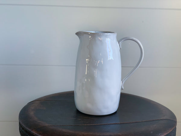 Glazed Stoneware Pitcher