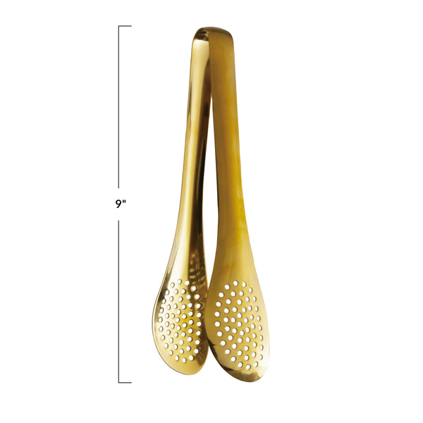 Gold Finish Tongs