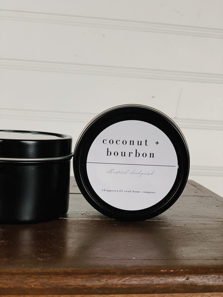 Coconut + Bourbon Candle Tin