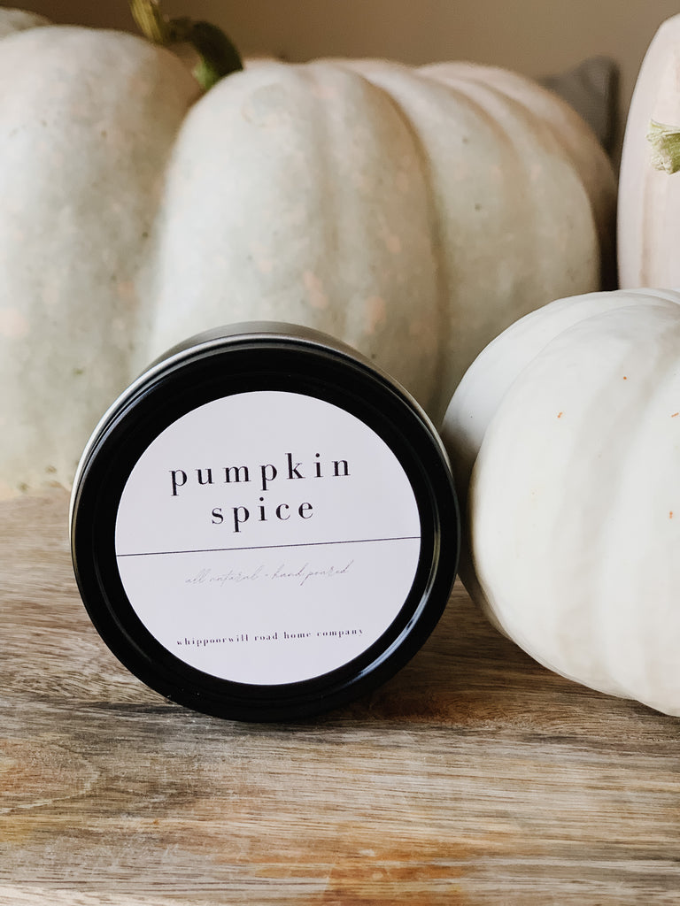 Pumpkin Spice Candle Tin