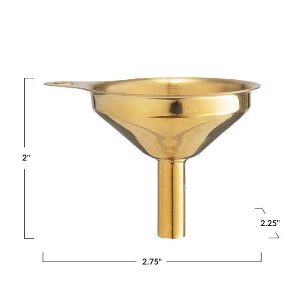 Gold Finish Funnel