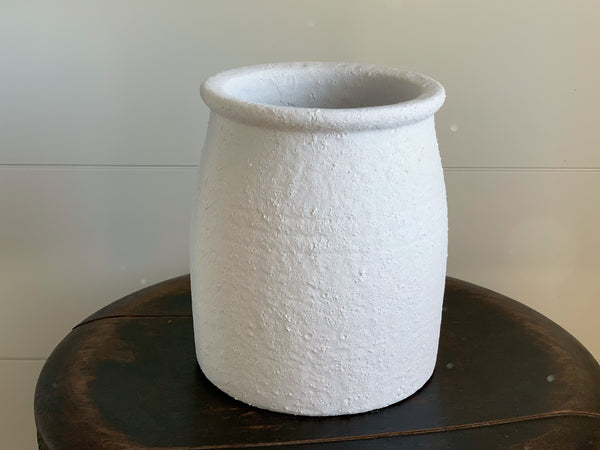 White Terra Cotta Crock